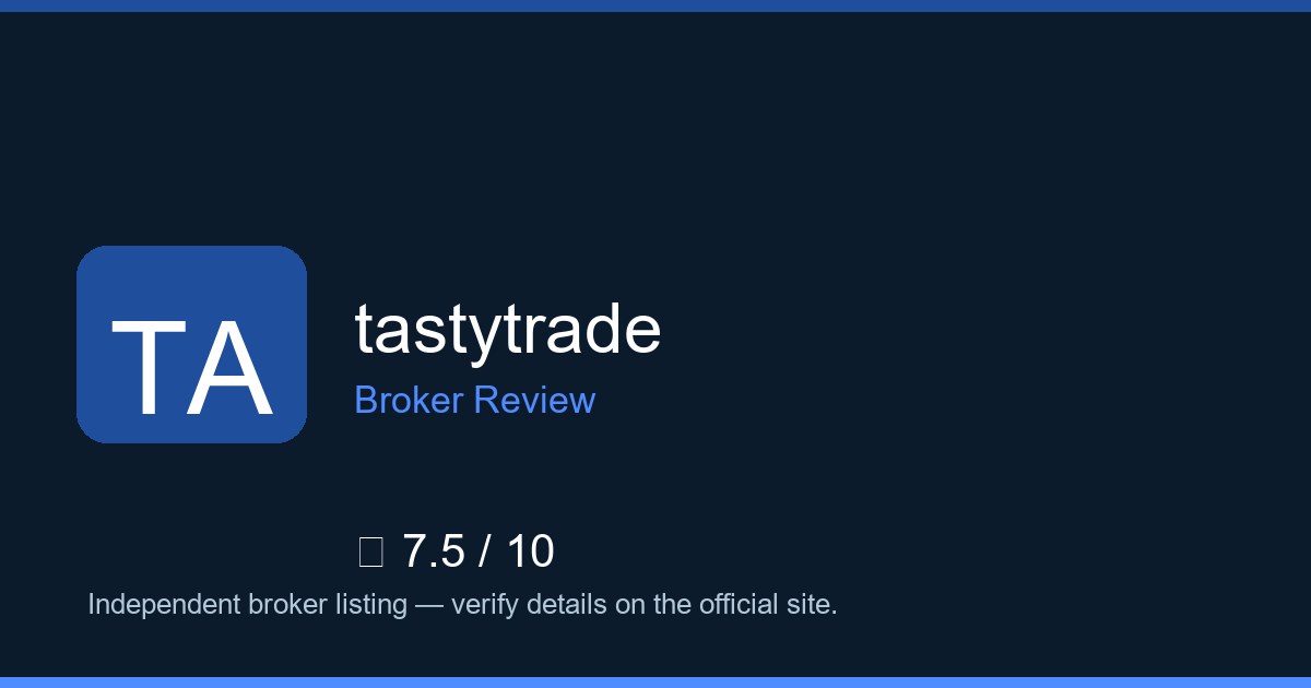 tastytrade — Brokers.wang